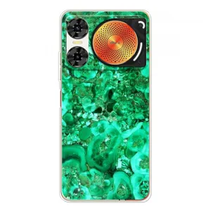 Мраморный чехол на ZTE Nubia Music 2 (VPrint) (Салатный Мрамор)