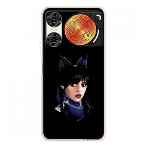 Чехлы Венсдей на ZTE Nubia Music 2 Уэнсдей (AlphaPrint) (серьезная Уэнздей)