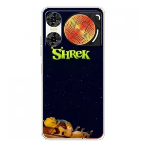 Чехол с мультфильмом Шрек на ZTE Nubia Music 2 (Отдыхающий Шрек)