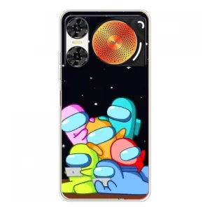 Чехол Амонг Ас для ZTE Nubia Music 2 (AlphaPrint) (Скины в космосе)