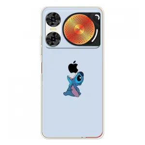 Чехол с принтом Стич на ZTE Nubia Music 2 (Stitch apple)