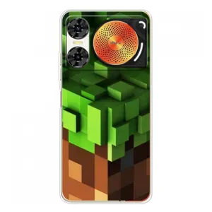Чехол Майнкрафт на ZTE Nubia Music 2 (AlphaPrint) Minecraft (текстура Майнкрафт)