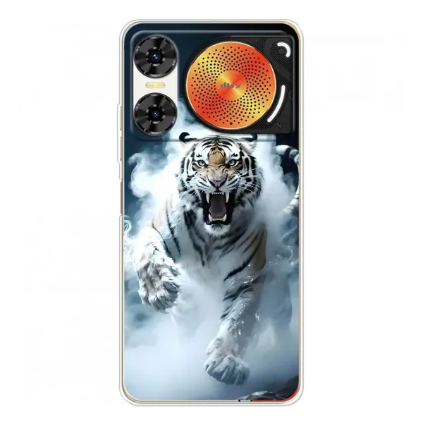 Чехол с принтом «Белый тигр в дыму» для ZTE Nubia Music 2
