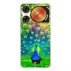 Чехол с птицами на ZTE Nubia Music 2 (VPrint) (Яркий Павлин)