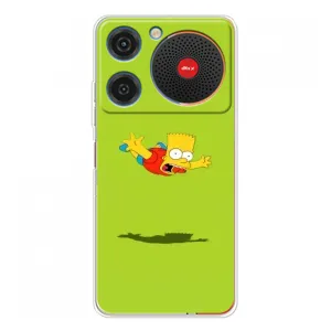 Чехол с Симпсонами для ZTE Nubia Music (VPrint) (Барт Симпсон)