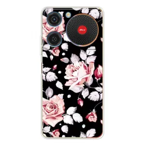 Чехлы с Цветами для ZTE Nubia Music (VPrint) (Цветочки на черном)