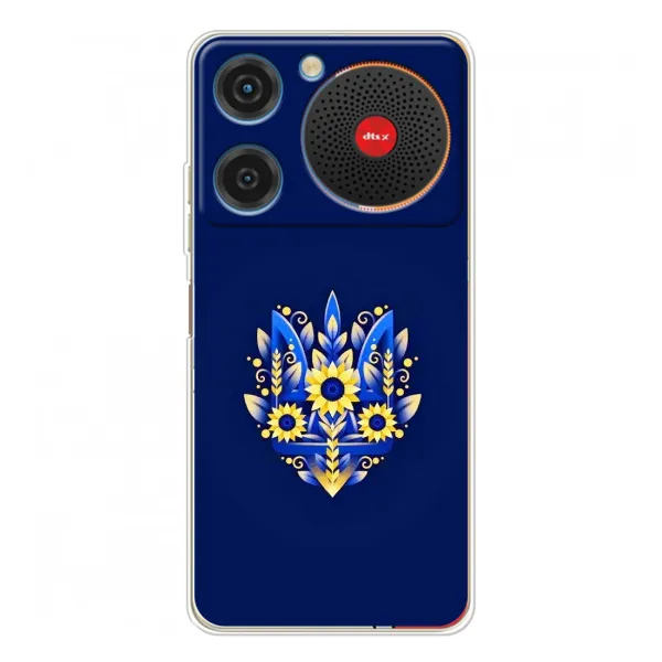 Чехол с принтом «Цветочный Герб» для ZTE Nubia Music