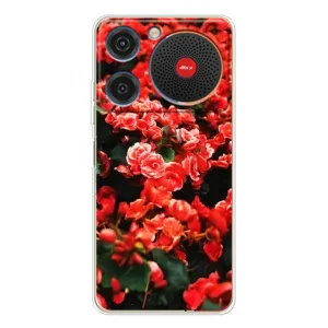 Чехлы с Цветами для ZTE Nubia Music (VPrint) (Цветы красные)