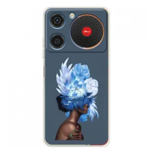 Чехлы (ART) Цветы на ZTE Nubia Music (VPrint) (Квіти на голові)