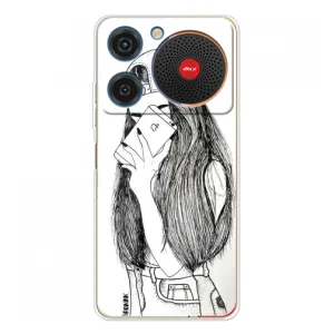 Чехол с печатью для ZTE Nubia Music - (Мода) (AlphaPrint) (Фото девочки)
