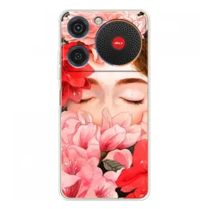 Чехлы (ART) Цветы на ZTE Nubia Music (VPrint) (Очі в квітах)