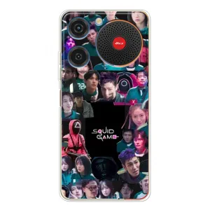 Чехол Гра в кальмара для ZTE Nubia Music (Коллаж Игра кальмара)