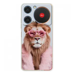 Чехол с принтом «Лев в очках» для ZTE Nubia Music