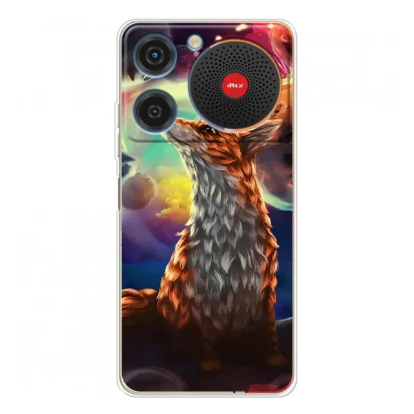 Чехол с принтом «Лисица в космосе» для ZTE Nubia Music