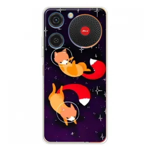 Чехол с принтом «Лисички космонавты» для ZTE Nubia Music