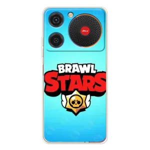 Чехлы Brawl Stars для ZTE Nubia Music (AlphaPrint) (Лого Бравл Старс)