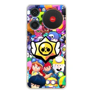 Чехол для ZTE Nubia Music Бравл Старс (VPrint) (Лого Brawl Stars)