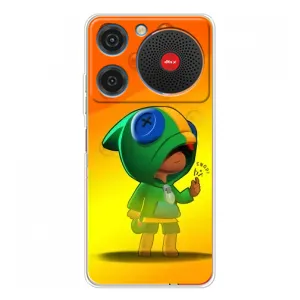 Чехол для ZTE Nubia Music Бравл Старс (VPrint) (Мальчик Леон)