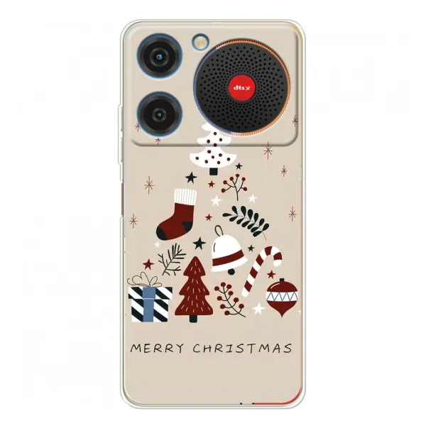Чохол з принтом «Merry Christmas» для ZTE Nubia Music Чохол з принтом «Merry Christmas» для ZTE Nubia Music