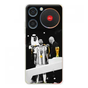Чехлы для ZTE Nubia Music (Leo чемпион) (AlphaPrint) (Месси в накидке)