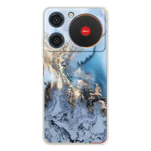 Мраморный чехол на ZTE Nubia Music (VPrint) (Нежный мрамор)