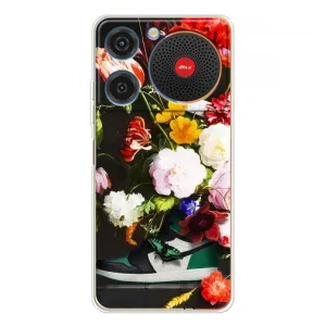 Брендновые Чехлы для ZTE Nubia Music - (PREMIUMPrint) (Nike цветы)