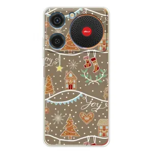 Новогодние, Праздничные Чехлы для ZTE Nubia Music - 2024 год (Новогодние пряники)
