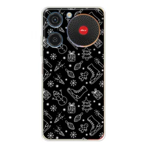 Новогодние, Праздничные Чехлы для ZTE Nubia Music - 2024 год (Новогодний фон)