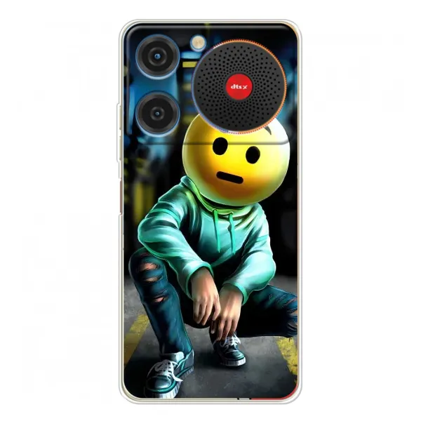 Чехол с принтом «Парень смайл» для ZTE Nubia Music