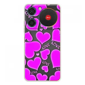 Чехлы для любимой на Нубиа Мюзик (VPrint) (Pink hearts)