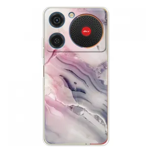 Мраморный чехол на ZTE Nubia Music (VPrint) (Пурпурный Мрамор)