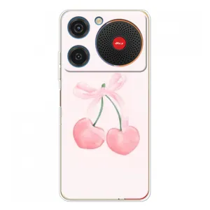 Чехол с розовым рисунком для ZTE Nubia Music (Розовые вишни)