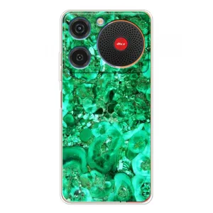 Мраморный чехол на ZTE Nubia Music (VPrint) (Салатный Мрамор)