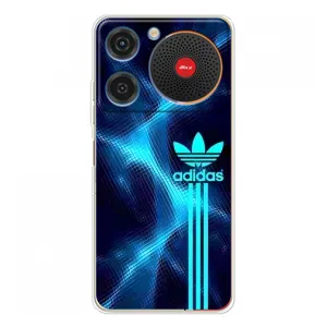 Чохли Адидас для ZTE Nubia Music (AlphaPrint) (Синій Адідас)
