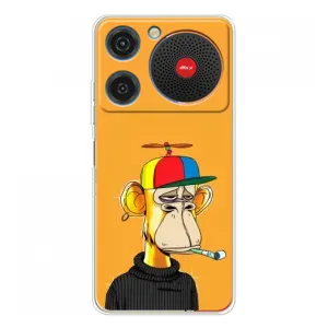 Чехлы с Обезьянами NFT для ZTE Nubia Music (AlphaPrint) (Скучающая Обезьяна NFT)