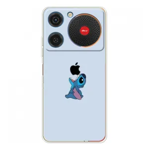 Чохол з принтом Стіч на ZTE Nubia Music (Stitch apple)