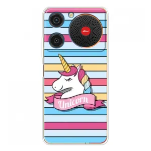 Чехол для Нубиа Мюзик - (Единорожки - Новинки) (AlphaPrint) (Unicorn)