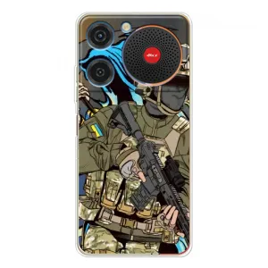 Чехлы с картинкой ЗСУ для ZTE Nubia Music (AlphaPrint) (Воин ВСУ)