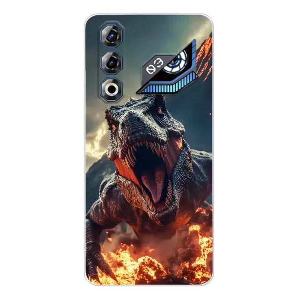 Чехол с принтом «Огненный динозавр» для ZTE Nubia Neo 3 GT