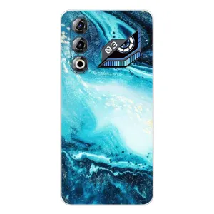 Мраморный чехол на ZTE Nubia Neo 3 GT (VPrint) (Голубой мрамор)