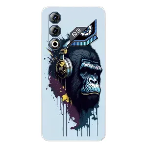 Чехол с Обезьянами ZTE Nubia Neo 3 GT - (AlphaPrint) (Горилла в наушниках)