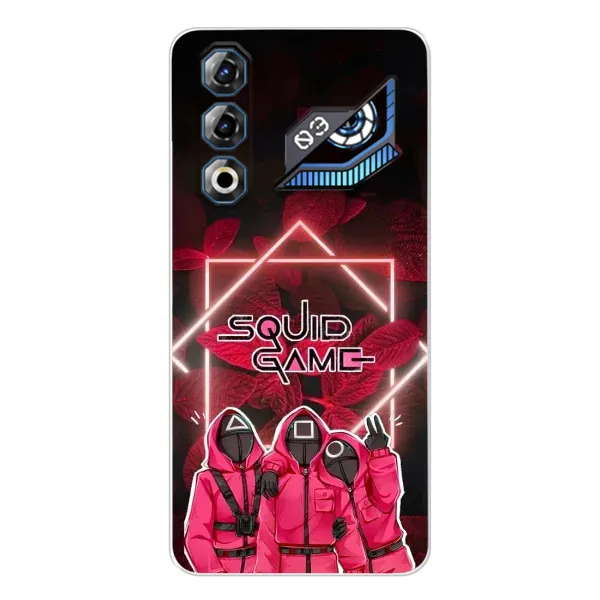 Чехол с принтом «Охранники Игра кальмара» для ZTE Nubia Neo 3 GT Чехол с принтом «Охранники Игра кальмара» для ZTE Nubia Neo 3 GT
