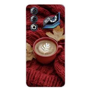 Чехол с уникальным дизайном «Осень с кофе» для ZTE Nubia Neo 3 GT (Кофе на пледе)