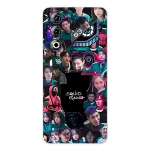 Чехол Гра в кальмара для ZTE Nubia Neo 3 GT (Коллаж Игра кальмара)