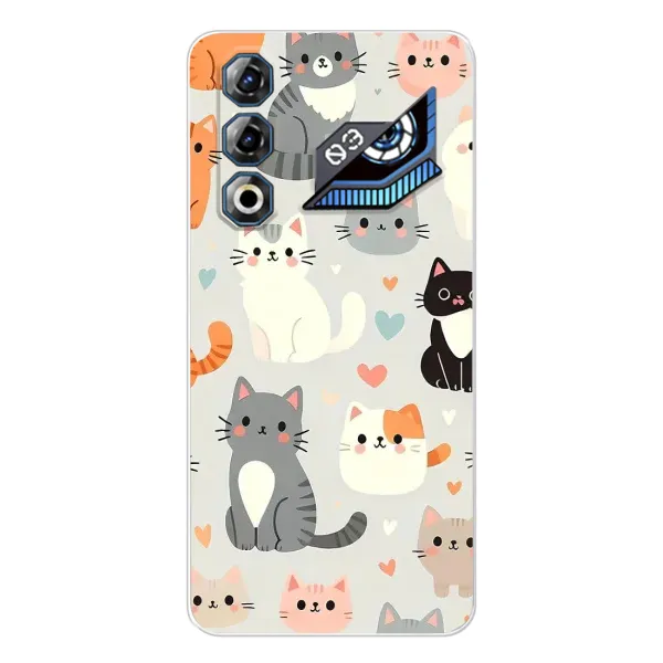 Чехол с принтом «Коллаж котов» для ZTE Nubia Neo 3 GT Чехол с принтом «Коллаж котов» для ZTE Nubia Neo 3 GT