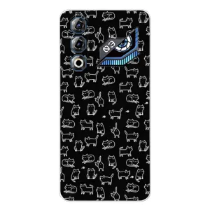Чехол с принтом для ZTE Nubia Neo 3 GT (AlphaPrint) Модные коты (Меленькие котики)