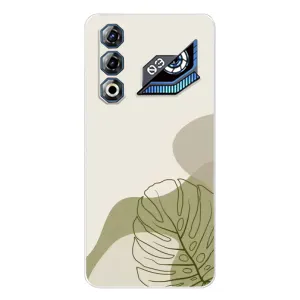Силиконовый чехол с принтом в цветах на ZTE Nubia Neo 3 GT