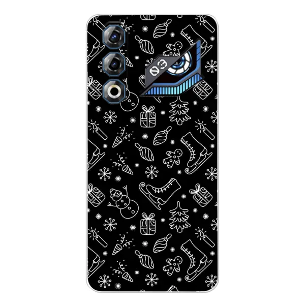 Чехол с принтом «Новогодний фон» для ZTE Nubia Neo 3 GT