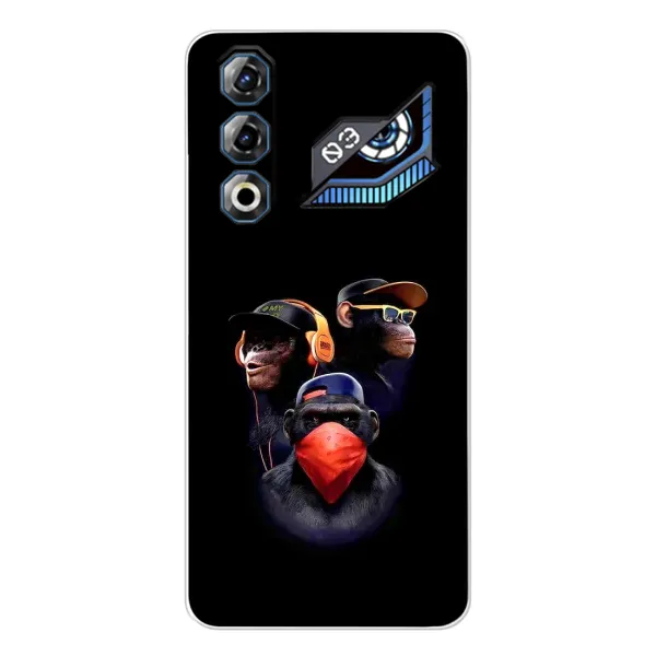 Чехол с принтом «Три обезьяны» для ZTE Nubia Neo 3 GT