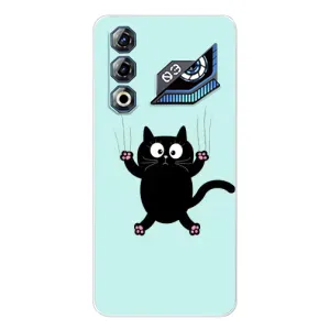 Чехол с принтом для ZTE Nubia Neo 3 GT (AlphaPrint) Модные коты (Падающий кот)